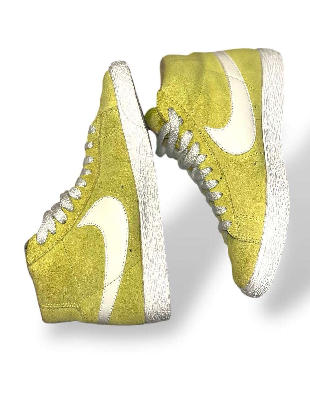 Nike Blazer Yellow Mid Trainers 2012 Suede 511 427-772 Size 6.5 No Box